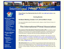 Tablet Screenshot of primals.org